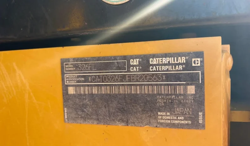
								2019 Caterpillar 326FL Hydraulic Excavator full									